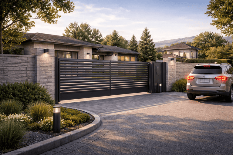 Puerta automatica residencial