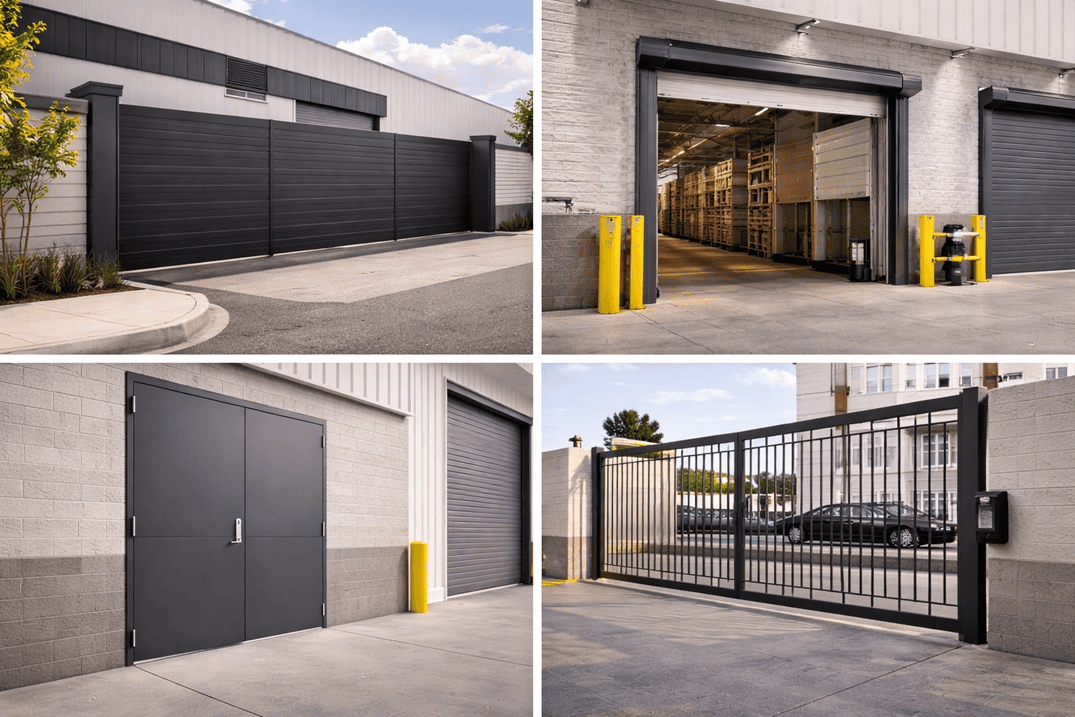 Solución industrial de acceso, puerta rápida, metálica o sistema de operación intensiva